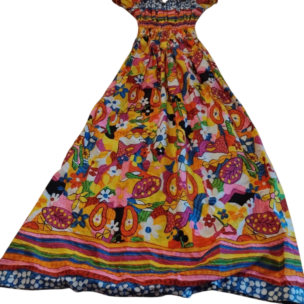 Colorful Floral Kids Dress